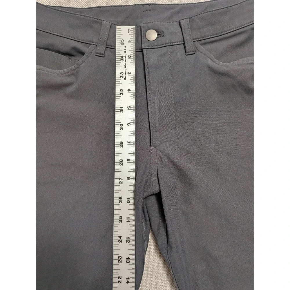 Lululemon ABC Pants Men's Dark Gray 31x31 Warpstreme Stretch Slim Fit